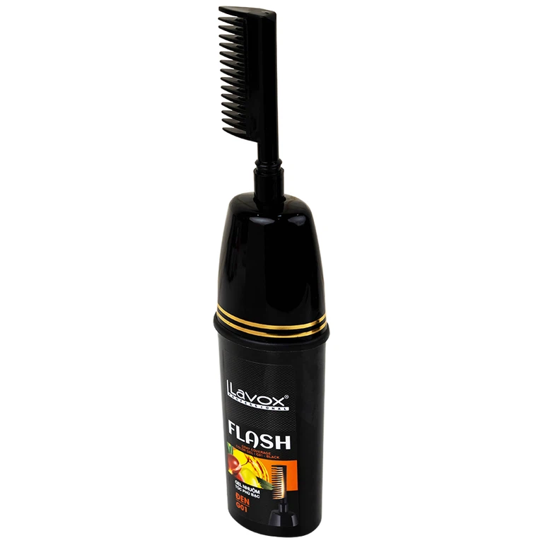 Gel nhuộm tóc phủ bạc Flash Lavox G01 màu đen (150ml)