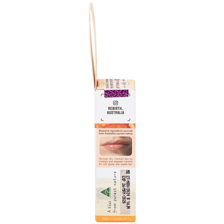 Son dưỡng môi nhau thai cừu Rebirth Lanolin Lip Balm RB14 cung cấp độ ẩm cho đôi môi khô (3,7g)