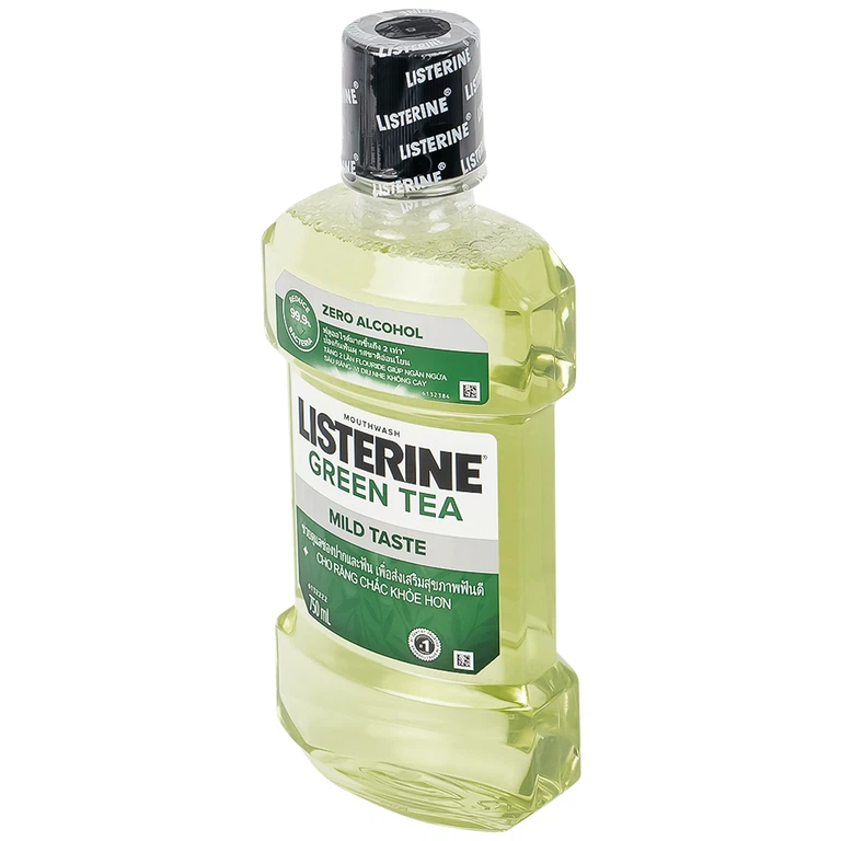 Nước súc miệng Listerine Green Tea bảo vệ răng miệng suốt 24 giờ (750ml)