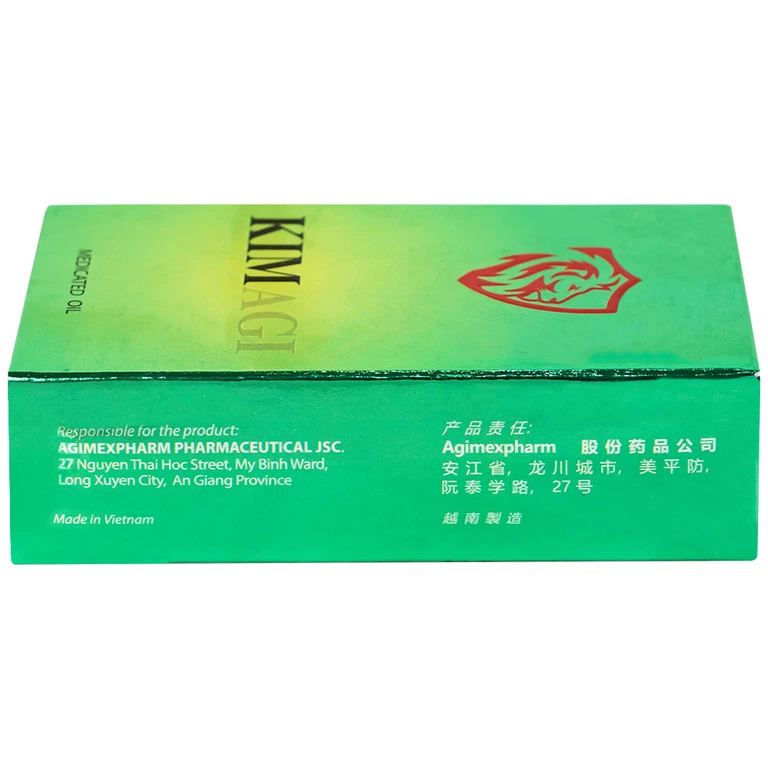 Dầu gió lăn Kimagi New Agimexpharm làm ấm da vùng xoa, sử dụng khi massage hỗ trợ thư giãn (9ml)