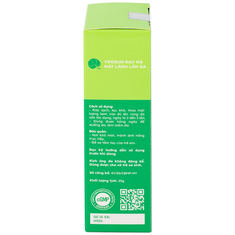 Kem bôi da Yoosun rau má Đại Bắc ngừa mụn, mát da, tránh sẹo (25g)