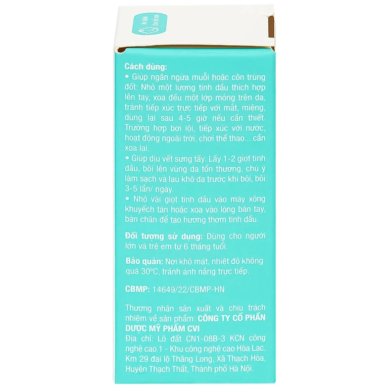 Tinh dầu bạch đàn chanh Kutieskin giúp đuổi muỗi và côn trùng, dịu vết sưng tấy, làm dịu da (5ml)