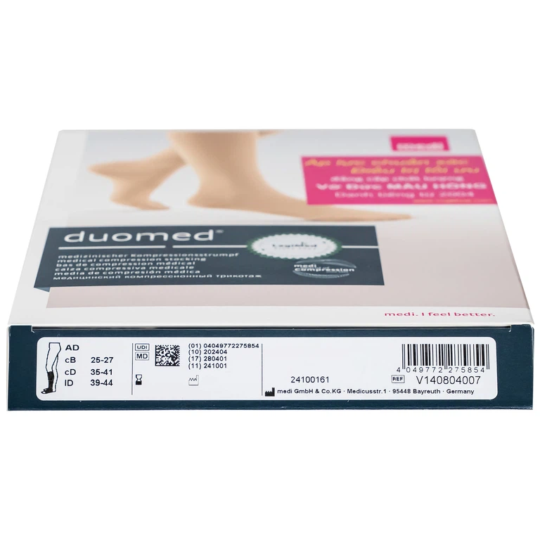 Vớ gối y khoa Duomed size L hỗ trợ điều trị suy tĩnh mạch, phù chân, đau nhức chân