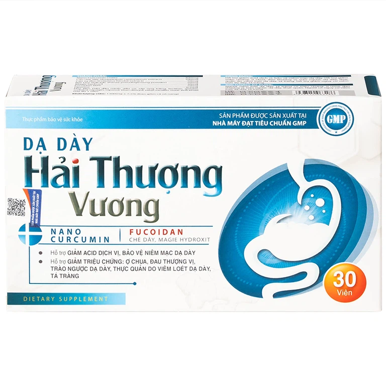 Viên uống Dạ Dày Hải Thượng Vương hỗ trợ giảm acid dịch vị, bảo vệ niêm mạc dạ dày (30 viên)