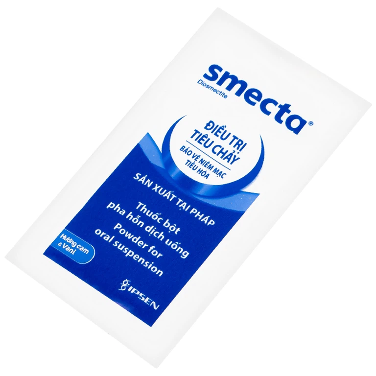 Thuốc bột Smecta Beaufour Ipsen hương cam & vani điều trị tiêu chảy, bảo vệ niêm mạc tiêu hoá (10 gói)