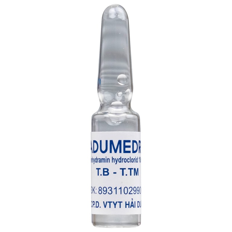 Thuốc Hadumedrol 100mg/ml Hdpharma giúp chống buồn nôn hoặc chóng mặt (100 ống x 1ml)