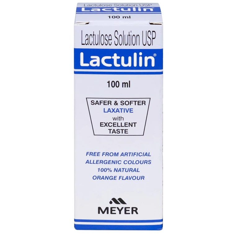 Thuốc Lactulin 10g Meyer giúp dự phòng và điều trị bệnh não do gan, táo bón mạn tính (100ml)