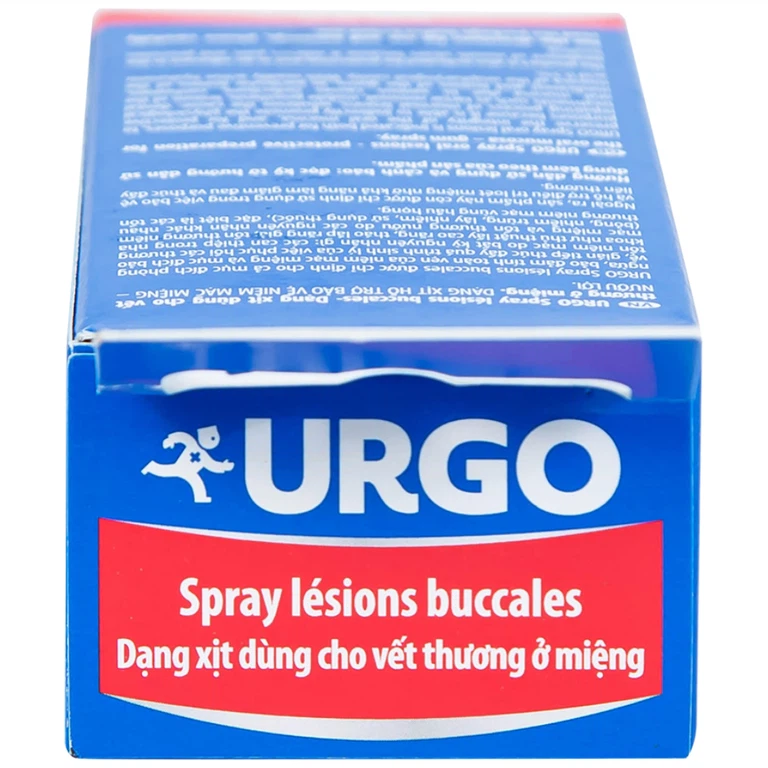 Chai xịt Urgo Spray Lesions Buccales 15ml dùng cho vết thương ở miệng
