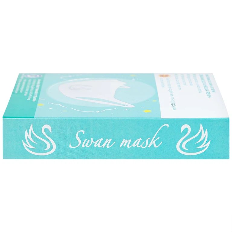 Khẩu trang 3D trẻ em quai vải Swan Mask ngăn giọt bắn, vi khuẩn, khói bụi (10 cái)