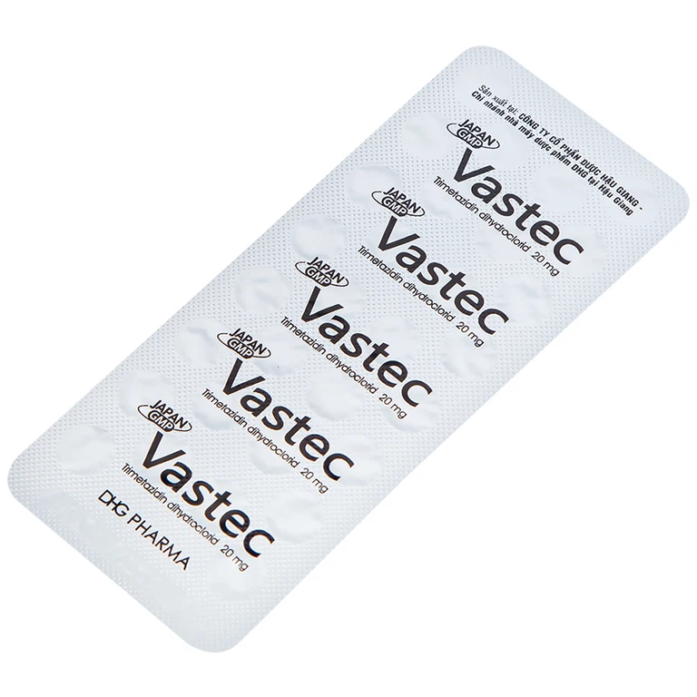 Thuốc Vastec DHG điều trị đau thắt ngực ổn định (2 vỉ x 30 viên)