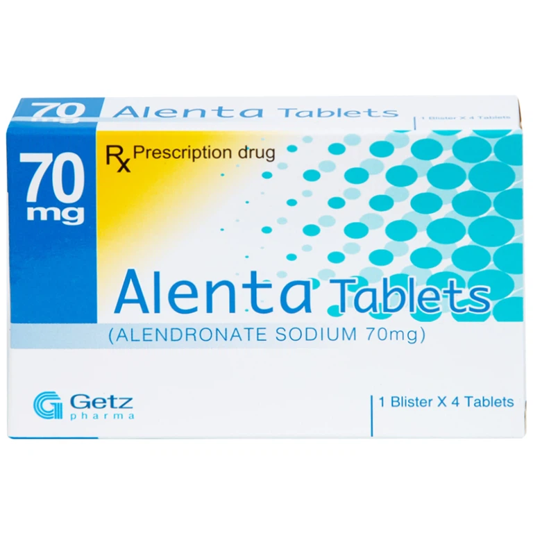 Thuốc Alenta 70mg Getz điều trị loãng xương (1 vỉ x 4 viên)