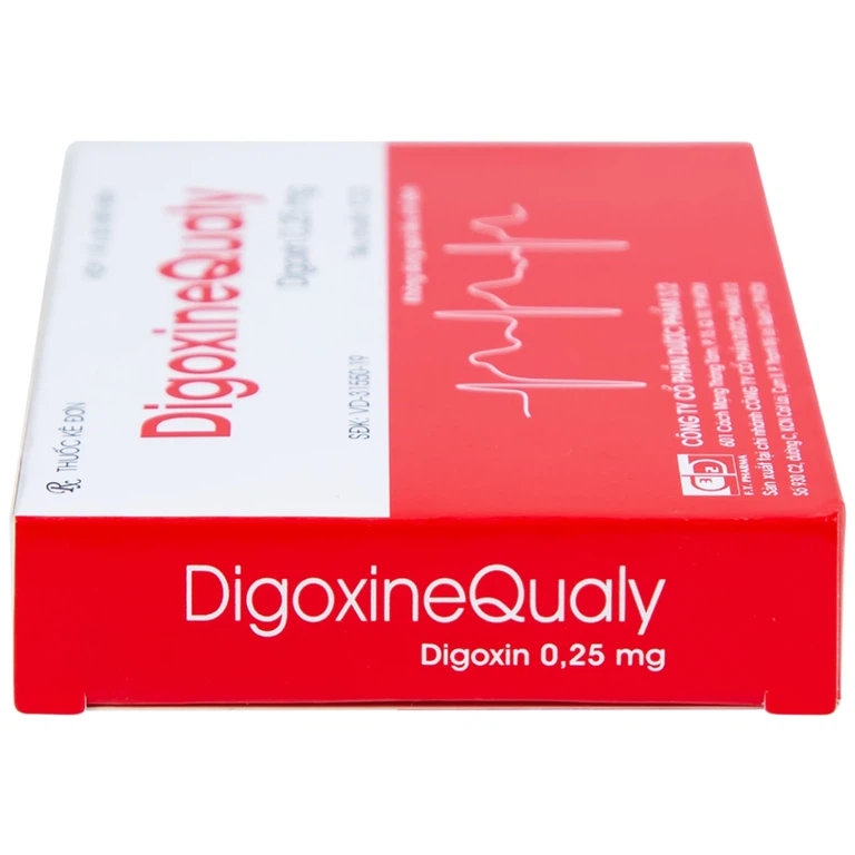 Thuốc DigoxineQualy Dược 3-2 điều trị suy tim sung huyết, rung nhỉ (1 vỉ x 30 viên)