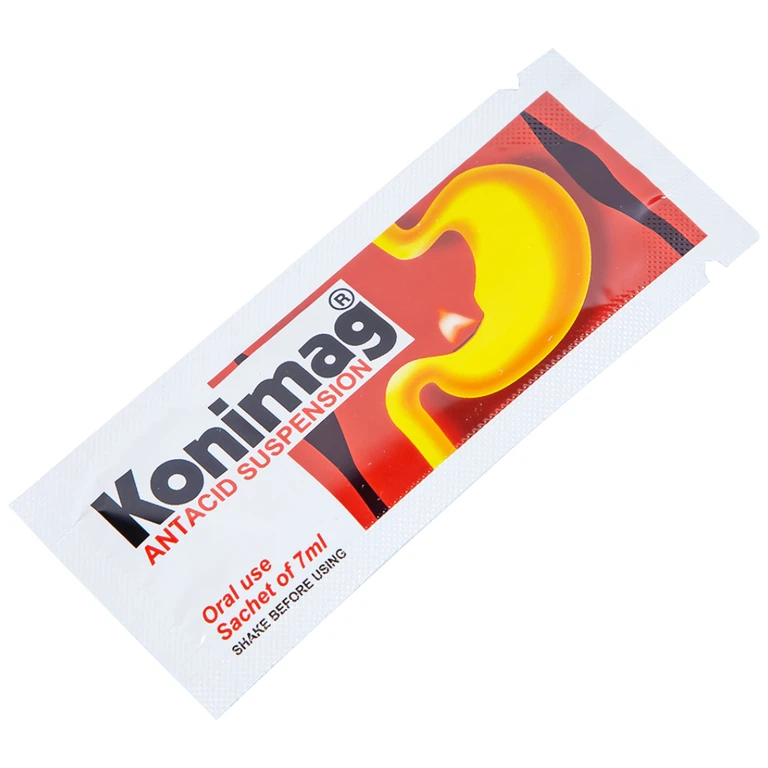 Hỗn dịch uống Konimag PT Konimex giảm buồn nôn, khó tiêu, loét đường tiêu hóa (30 gói x 7ml)