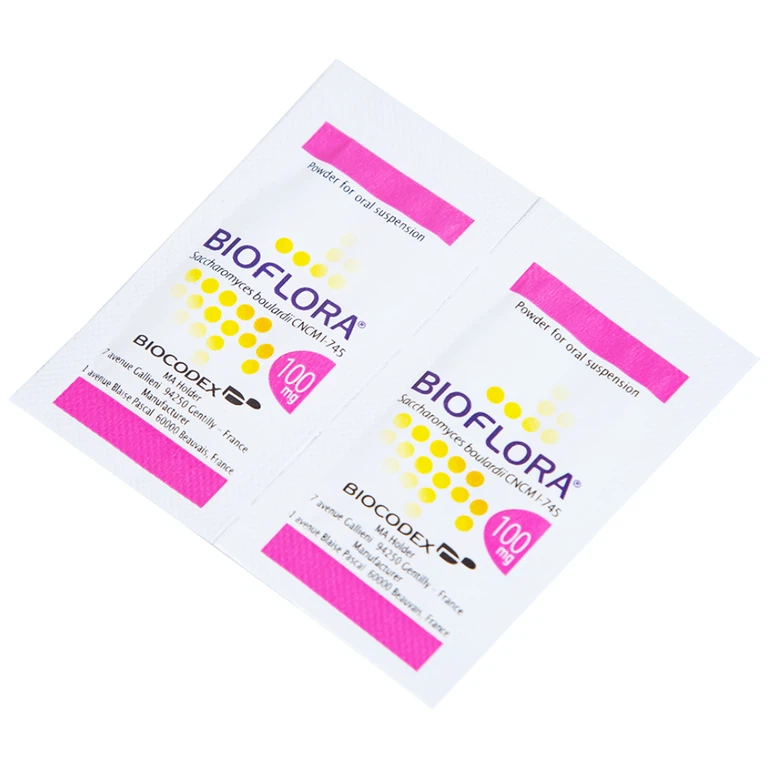 Bột Bioflora 100mg Biocodex điều trị tiêu chảy (20 gói)