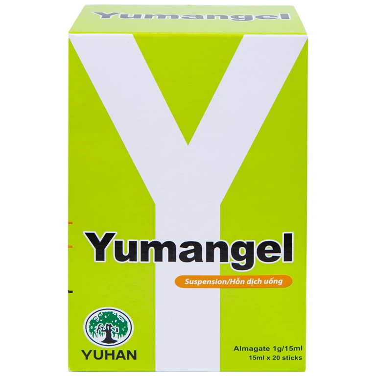 Hỗn dịch uống Yumangel Yuhan kháng acid và cải thiện loét dạ dày - tá tràng (20 gói x 15ml) 