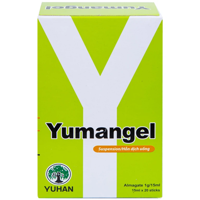 Hỗn dịch uống Yumangel Yuhan kháng acid và cải thiện loét dạ dày - tá tràng (20 gói x 15ml) 