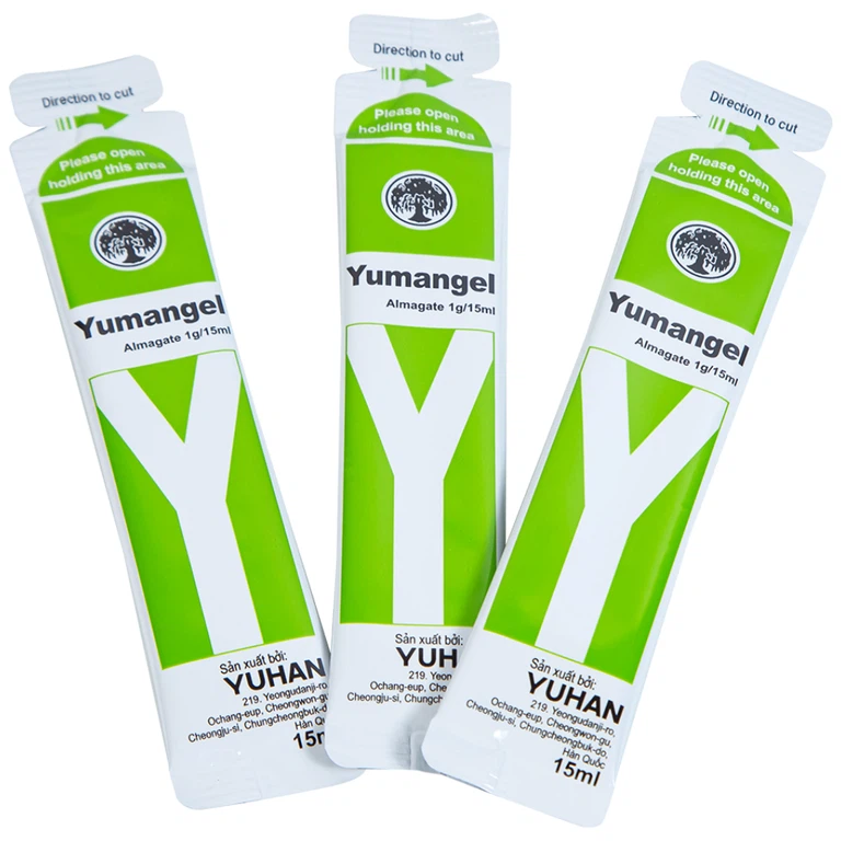 Hỗn dịch uống Yumangel Yuhan kháng acid và cải thiện loét dạ dày - tá tràng (20 gói x 15ml) 