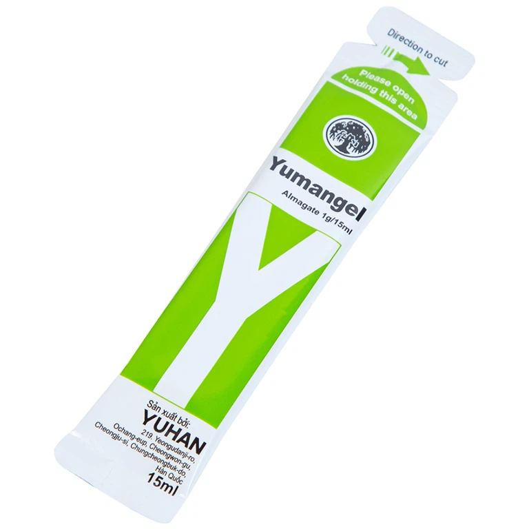 Hỗn dịch uống Yumangel Yuhan kháng acid và cải thiện loét dạ dày - tá tràng (20 gói x 15ml) 