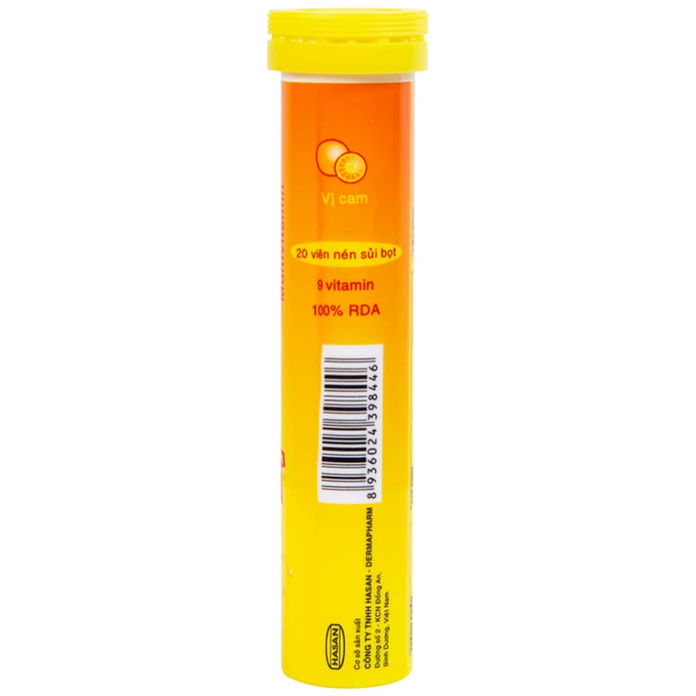 Viên sủi Hasanvit cung cấp các vitamin cho cơ thể (20 viên)