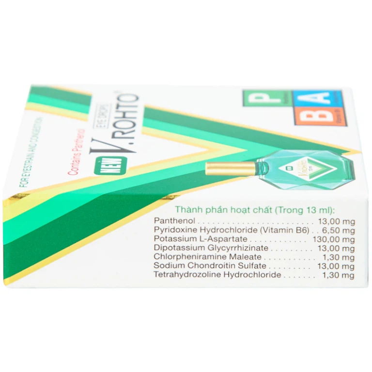 Thuốc nhỏ mắt New V.Rohto điều trị mỏi mắt, sung huyết kết mạc (13ml)