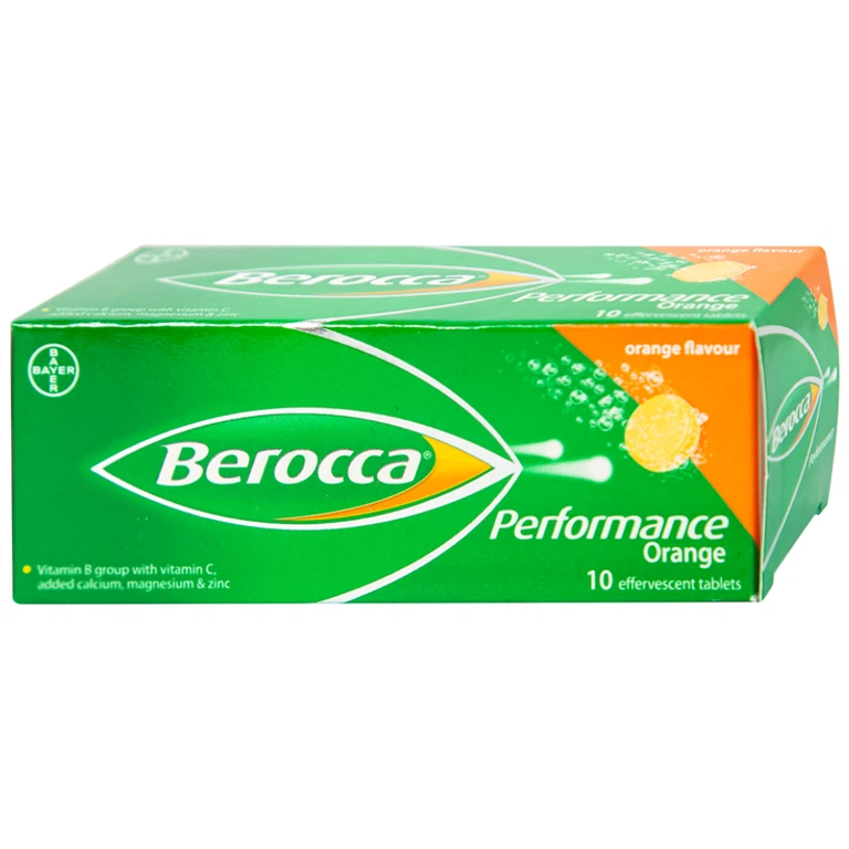Viên sủi Berocca Bayer bổ sung vitamin và khoáng chất (10 viên)