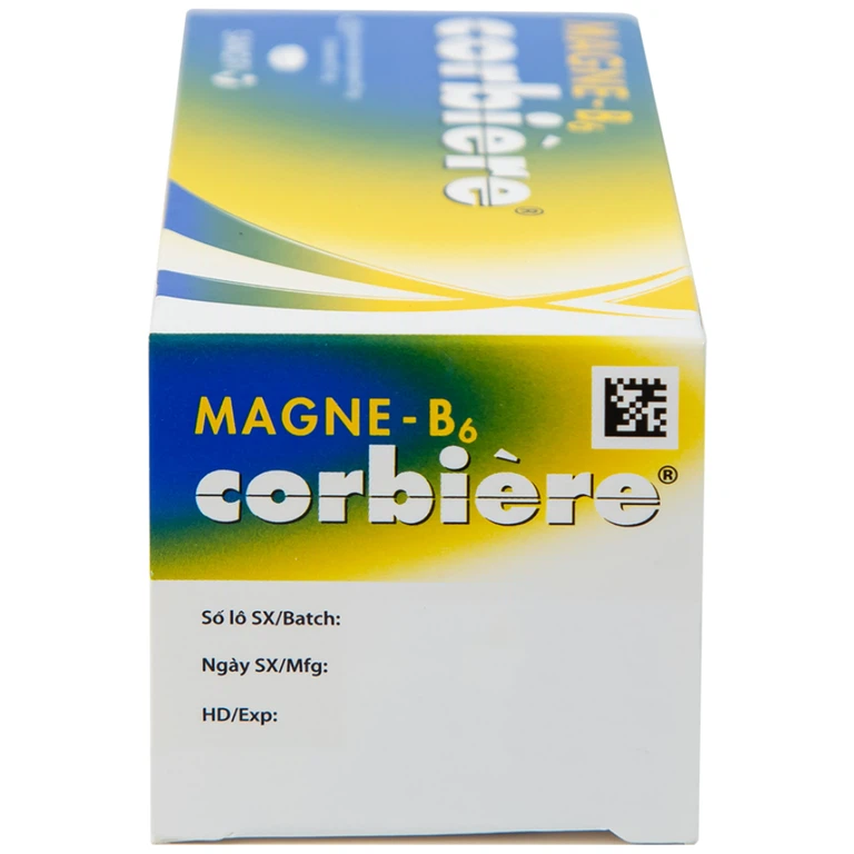 Viên nén Magne-B6 Corbière Sanofi điều trị thiếu magnesi riêng biệt hay kết hợp (5 vỉ x 10 viên)