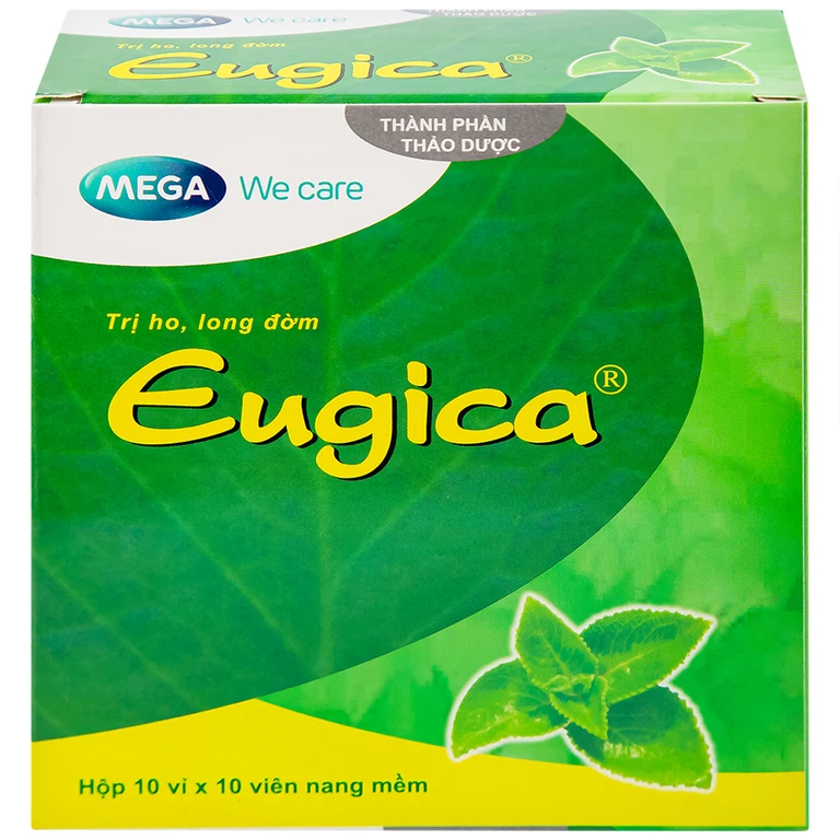 Thuốc Eugica MEGA We care điều trị ho đờm, cảm cúm, sổ mũi (10 vỉ x 10 viên)