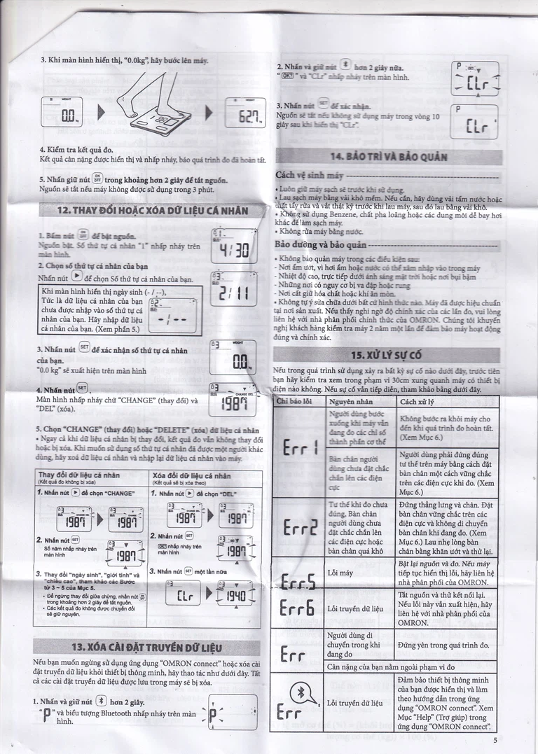 Máy đo thành phần cơ thể Omron HBF-222T