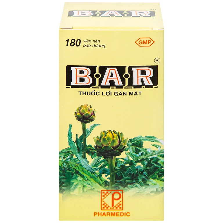 Thuốc lợi gan mật Bar Pharmedic điều trị các bệnh về gan (180 viên)