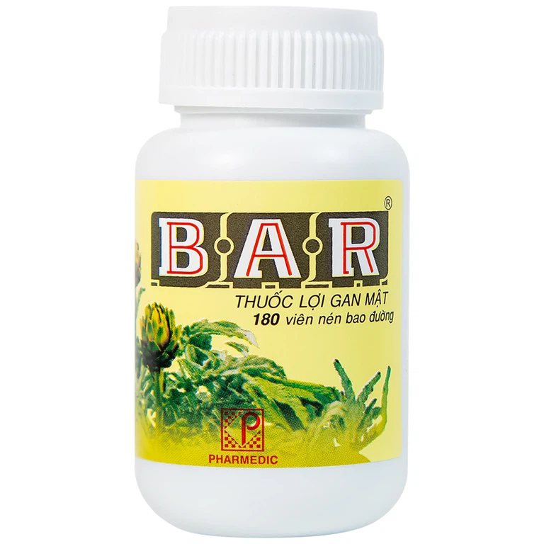 Thuốc lợi gan mật Bar Pharmedic điều trị các bệnh về gan (180 viên)