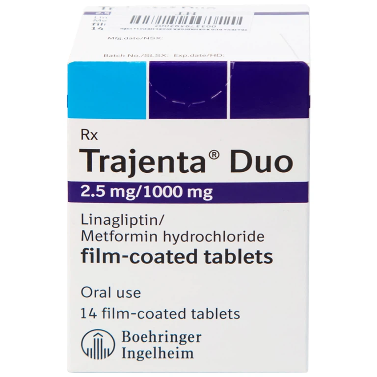 Thuốc Trajena Duo Boehringer Ingelheim hỗ trợ điều trị đái tháo đường (14 viên)