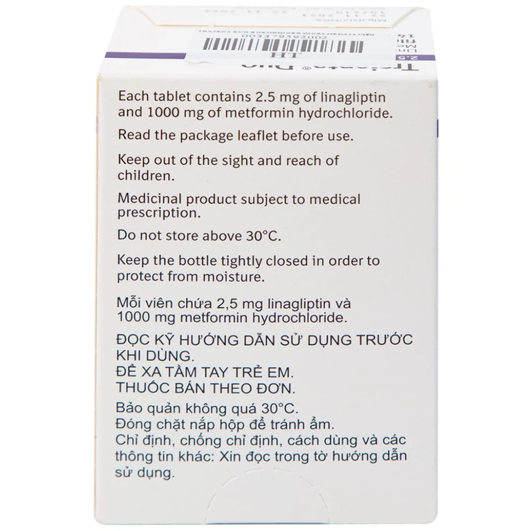 Thuốc Trajena Duo Boehringer Ingelheim hỗ trợ điều trị đái tháo đường (14 viên)