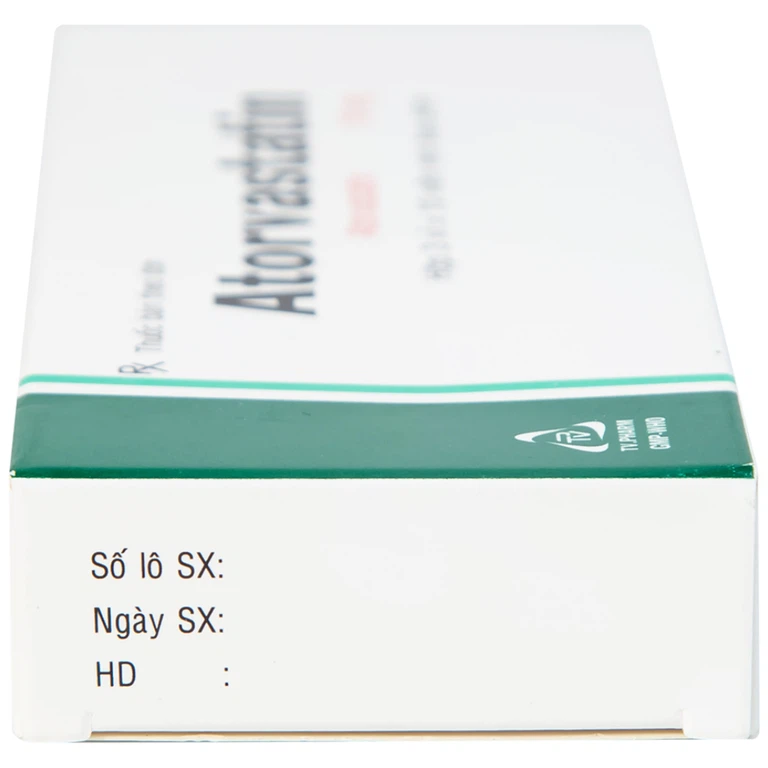 Thuốc Atorvastatin 10mg TV.Pharm điều trị tăng cholesterol toàn phần, LDL-cholesterol (3 vỉ x 10 viên)