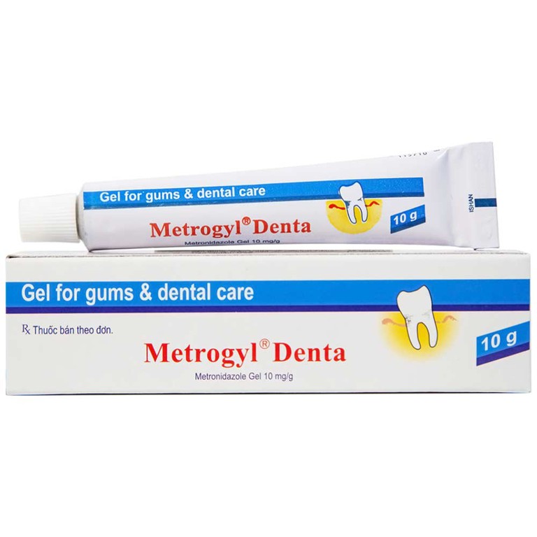 Gel bôi nha khoa Metrogyl Denta Unique Pharma điều trị các bệnh nha chu mãn tính (10g)