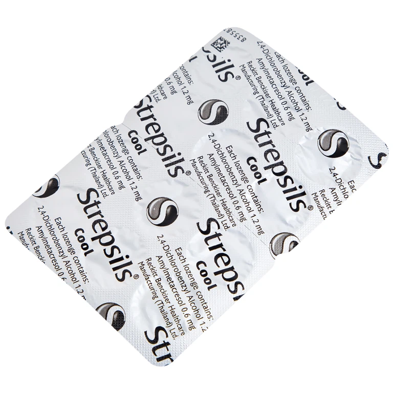 Viên ngậm Strepsils Cool Reckitt Benckiser điều trị viêm họng (2 vỉ x 12 viên)