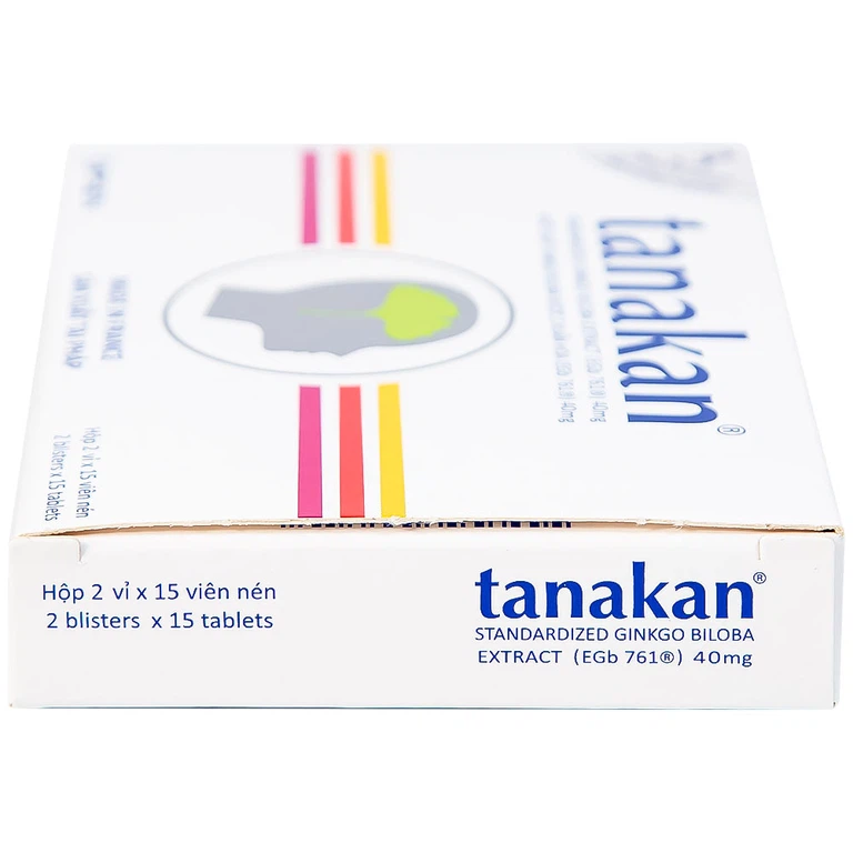Thuốc Tanakan Ipsen điều trị triệu chứng rối loạn nhận thức ở người lớn tuổi (2 vỉ x 15 viên)