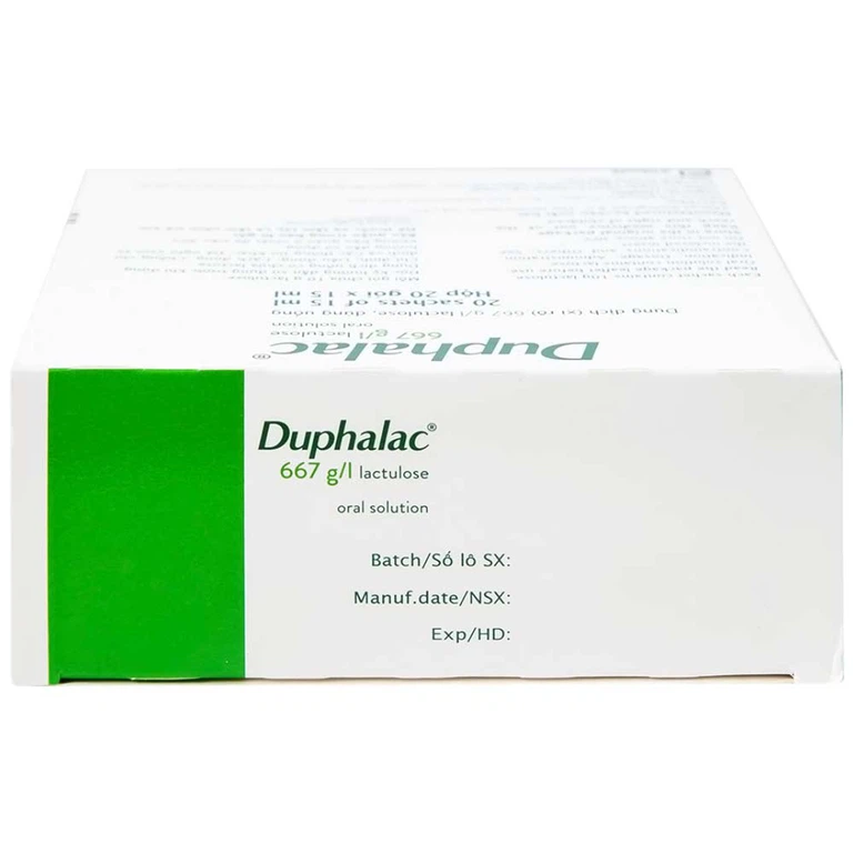 Duphalac (Lactulose) điều trị táo bón hiệu quả và tăng cường lợi khuẩn ruột (20 gói x 15ml)