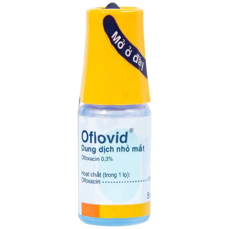 Thuốc nhỏ mắt Oflovid Santen điều trị viêm bờ mi, viêm túi lệ, lẹo, viêm kết mạc, viêm sụn mi (5ml)