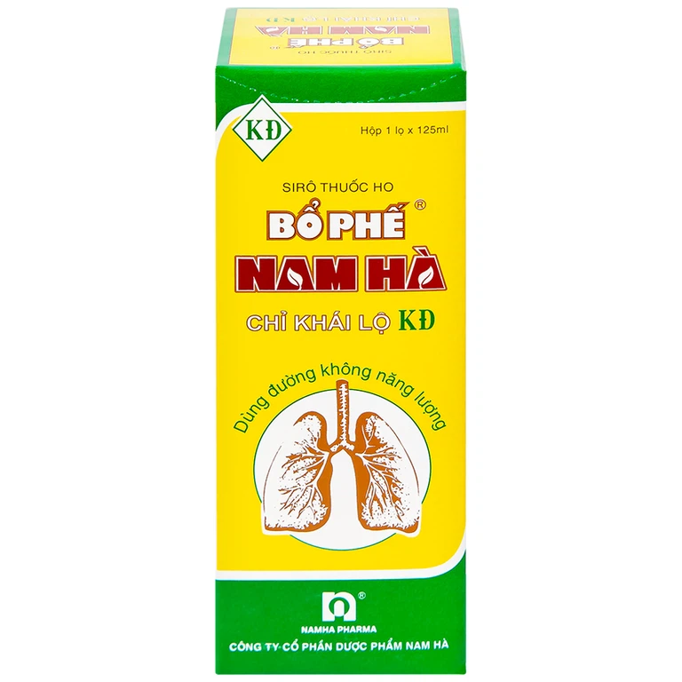 Siro thuốc ho Bổ Phế Nam Hà Chỉ Khái Lộ KĐ chuyên trị ho do cảm mạo, ho gió, ho khan, ho có đờm (125ml)