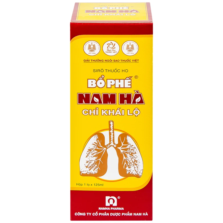 Siro ho bổ phế Nam Hà Chỉ Khái Lộ điều trị ho cảm mạo, ho gió, ho khan (125ml)