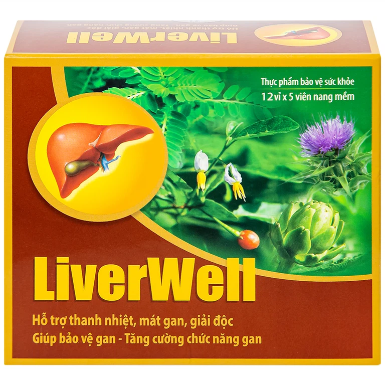 Viên uống LiverWell Navi hỗ trợ thanh nhiệt, mát gan, giải độc (12 vỉ x 5 viên)