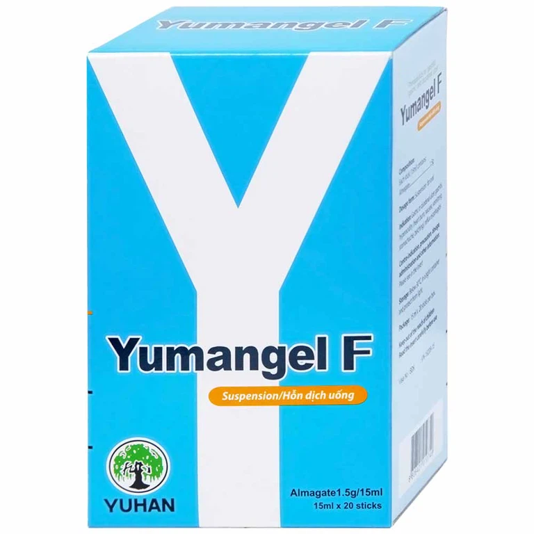 Hỗn dịch uống Yumangel F Yuhan kháng acid và cả thiện loét dạ dày - tá tràng (20 gói x 15ml) 