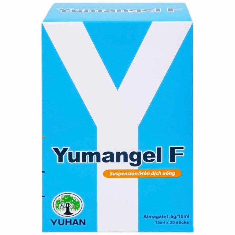 Hỗn dịch uống Yumangel F Yuhan kháng acid và cả thiện loét dạ dày - tá tràng (20 gói x 15ml) 