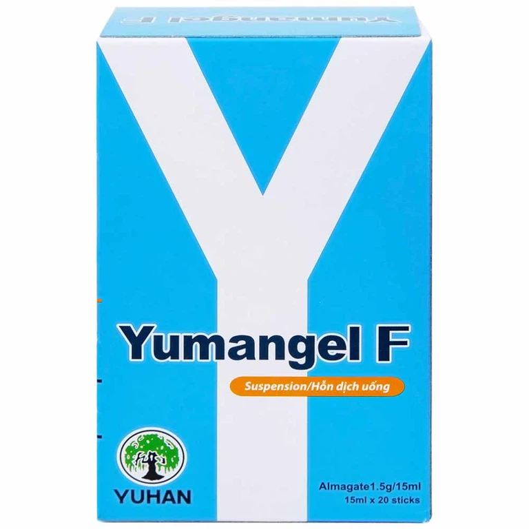 Hỗn dịch uống Yumangel F Yuhan kháng acid và cả thiện loét dạ dày - tá tràng (20 gói x 15ml) 