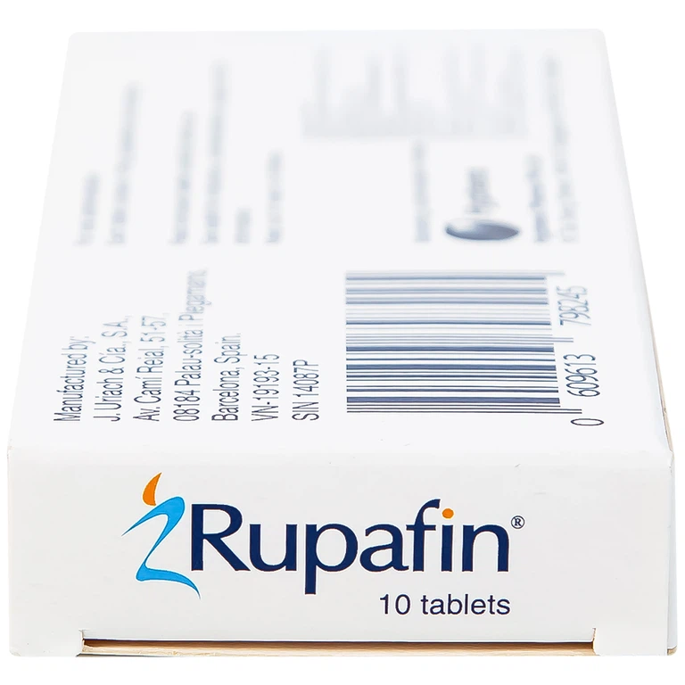 Thuốc Rupafin 10mg Hyphens điều trị viêm mũi dị ứng, nổi mày đay (1 vỉ x 10 viên)