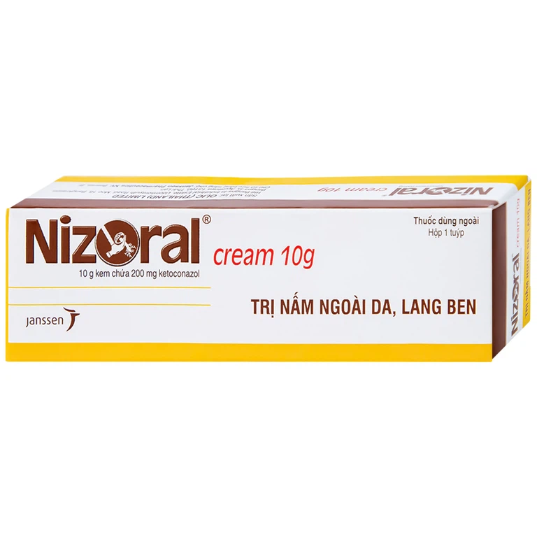 Kem bôi da Nizoral Cream Janssen điều trị nấm ngoài da, lang ben (10g)