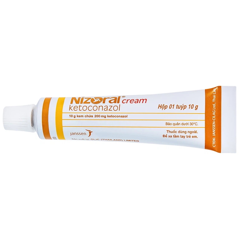 Kem bôi da Nizoral Cream Janssen điều trị nấm ngoài da, lang ben (10g)