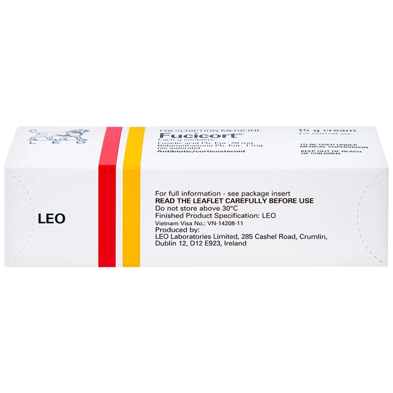 Kem Fucicort LEO điều trị viêm da nhiễm khuẩn (15g)