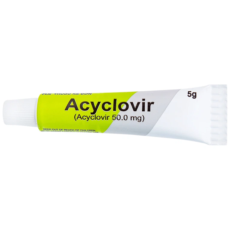 Kem bôi da Acyclovir Sinil điều trị nhiễm virus Herpes simplex (5g)