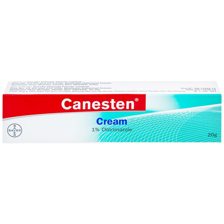 Kem bôi Canesten Cream Bayer điều trị nấm da, nấm men (20g)